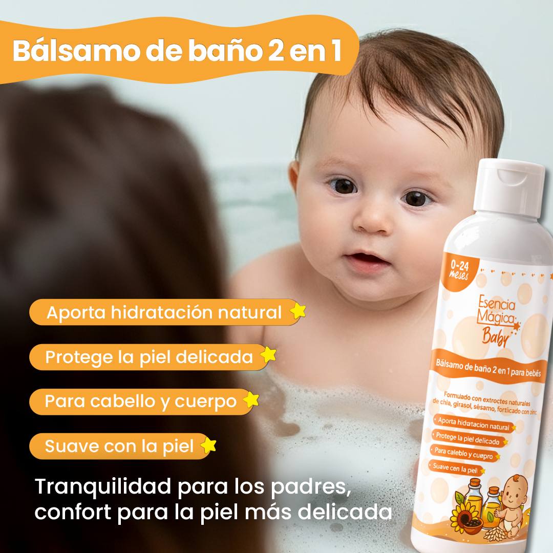 Bálsamo de baño 2 en 1 para Bebés